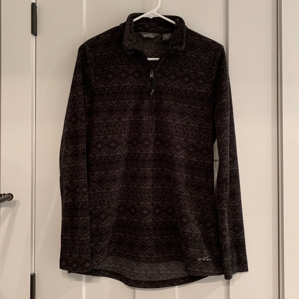Dark gray patterned pullover